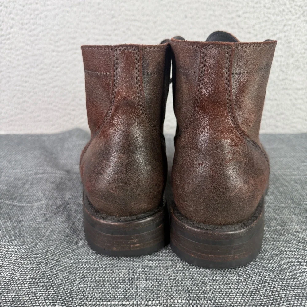 Thursday Boot Co Captain Men 10 Brown Leather Lace Cap Toe Boots‎ Arizona Adobe